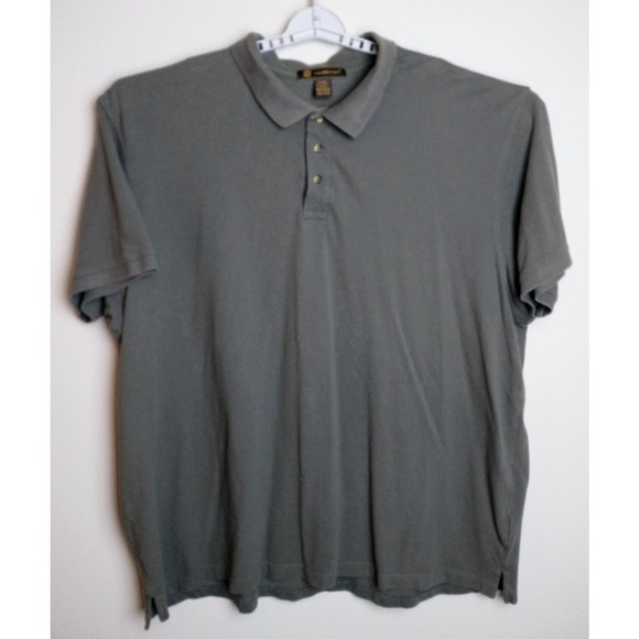 Harriton Short Sleeve Polo. Men's 5XL. Green. - Picture 1 of 5